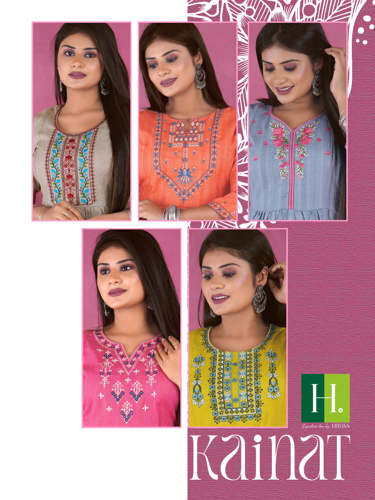 Hirwa Kainat Casual Naira Cut Designer Kurtis Catalog